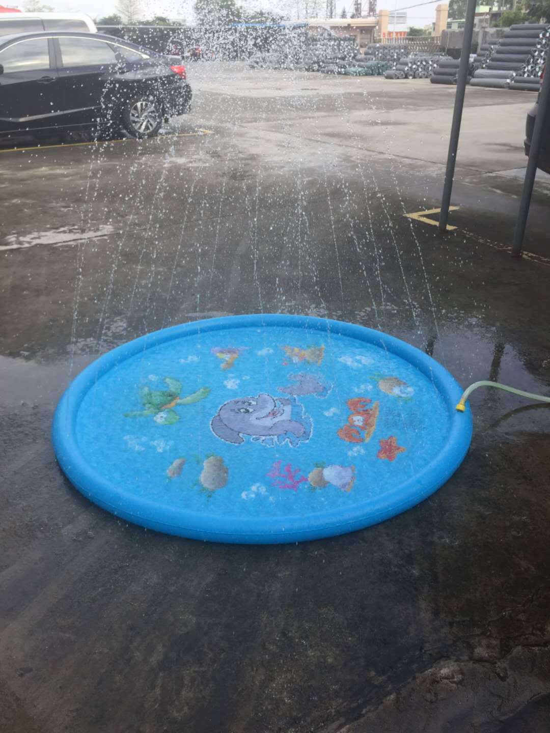 💦 Vattenlekmatta för barn utomhus