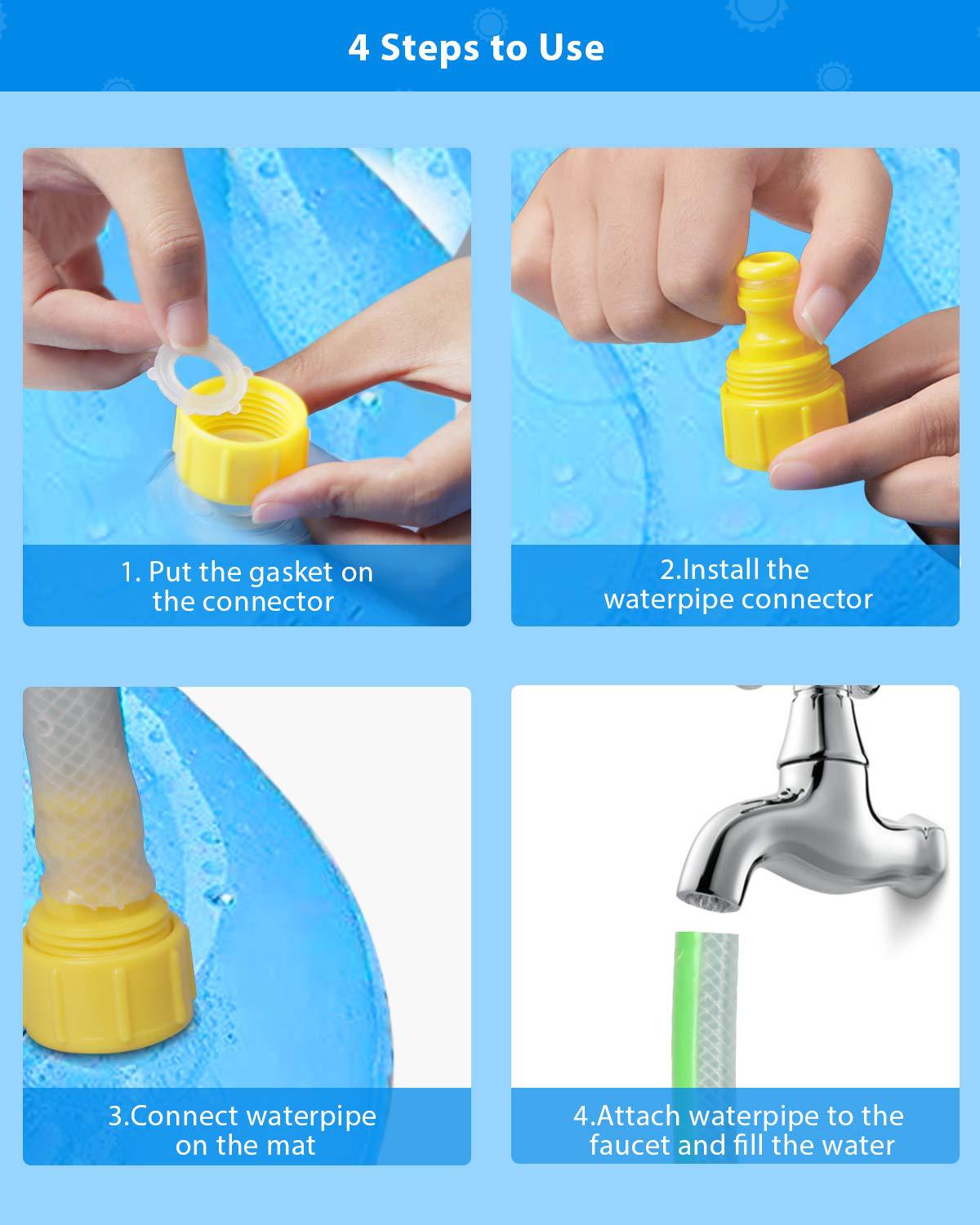 💦 Vattenlekmatta för barn utomhus