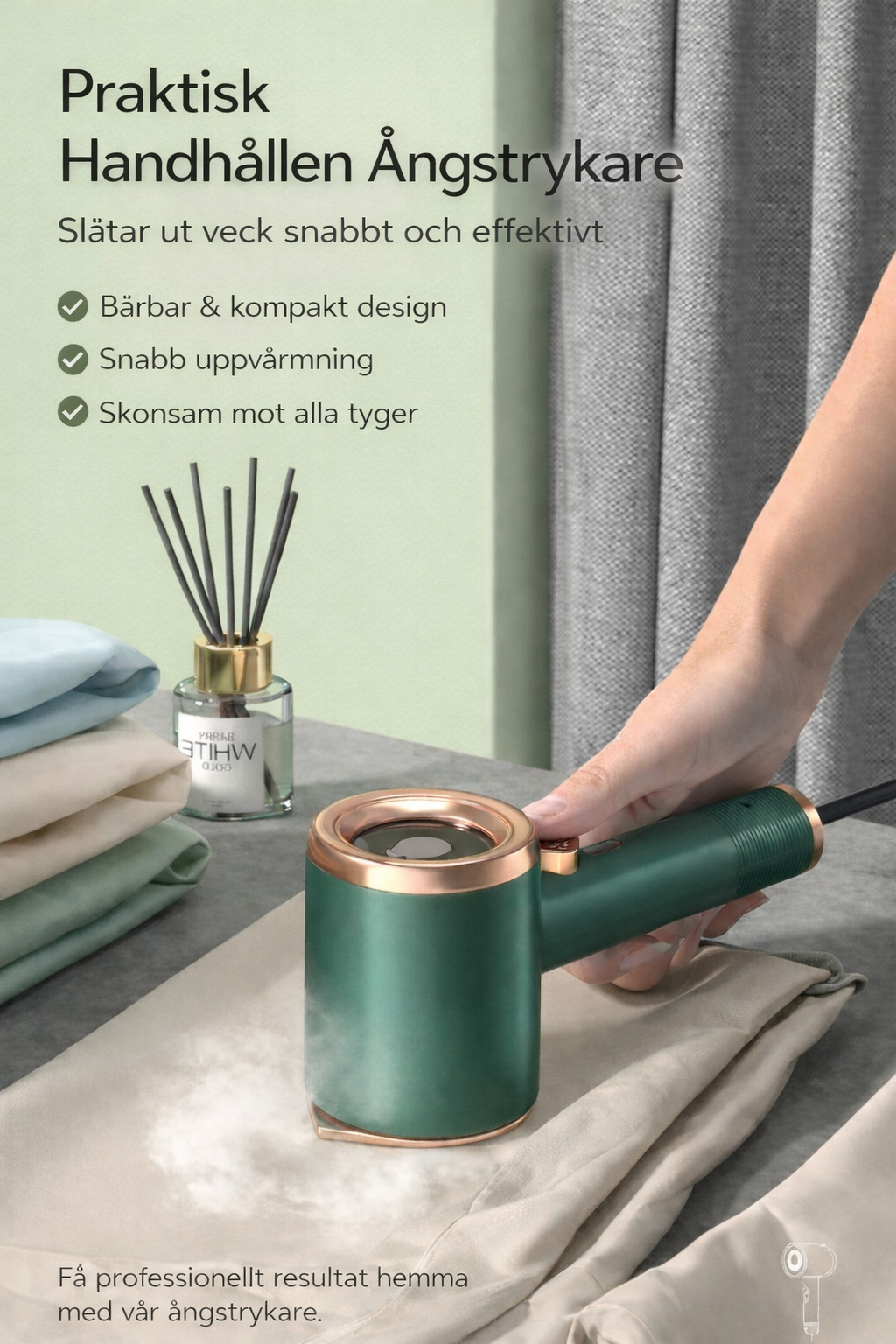 Mini bärbar handhållen ångsteamer för Kläder