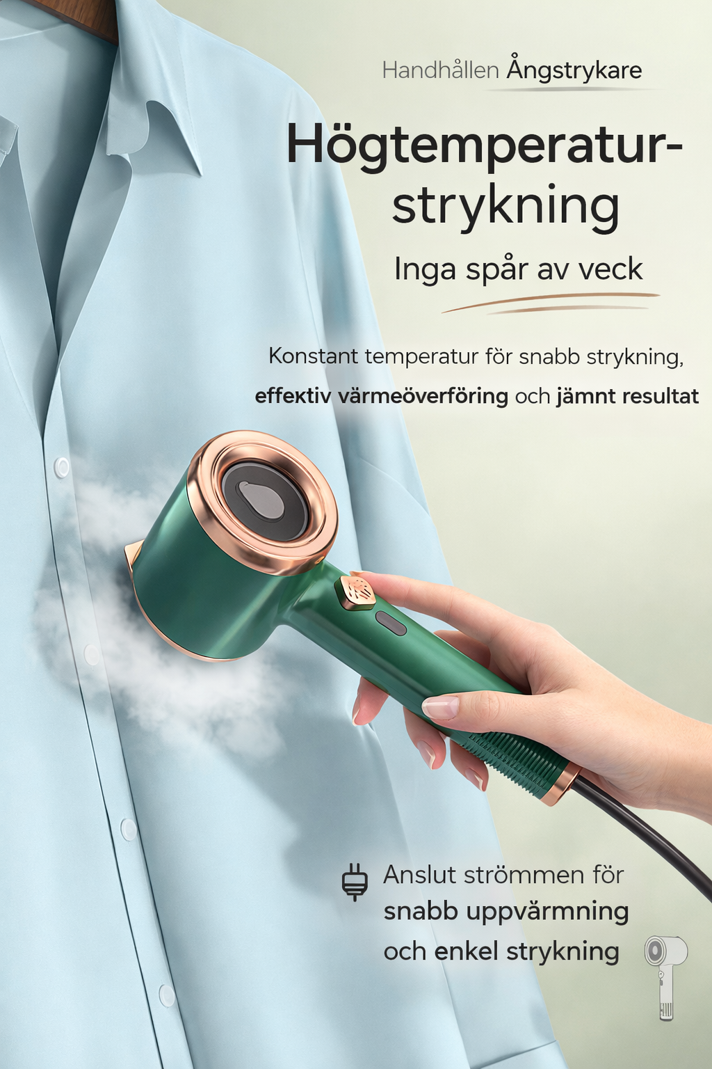 Mini bärbar handhållen ångsteamer för Kläder